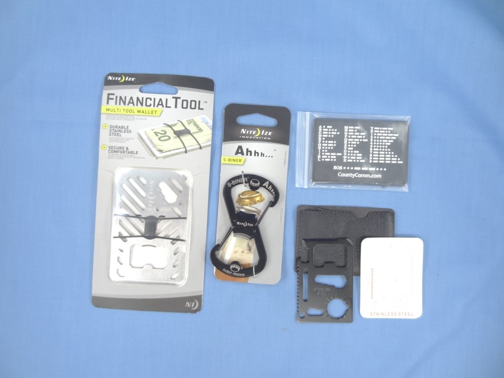 NEW Nite Ize / Countycomm, 4Pc. EDC Every Day Carry Bundle Stainless Steel