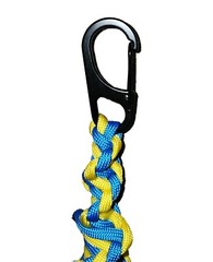 1” Monkey Fist Paracord Keychain Steel Ball Bearing Twisted Braid