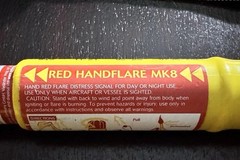 5pc Red safety Flares ultra bright Pyro Mg based -US COAST GAURD SOLAS 74 cert