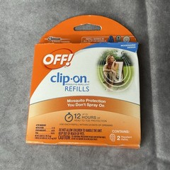 Off Clip-On Circulated Fan Mosquito Repellant Protection and 3 Refills