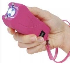 COMBO PINK PEPPER SPRAY + Flashlight STUN GUN PROTECTION PACK Women Self Defense