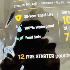 Quick Survive Fire Starter Pouches 100% Waterproof Intense Flame Formula