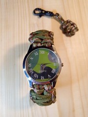 Multicam Emergency Paracord Bands With Tactical Buckle Watch Fishing Keychain
