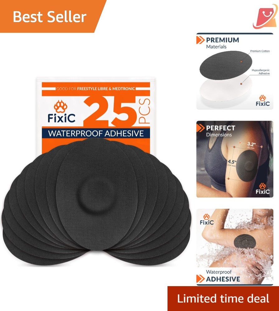 Adhesive Patches Waterproof 25 PCS Pre-Cut Sensors Covers Best Fixation Skin