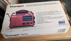 Red Kaito KA500 Voyager Solar Crank Battery Survival Radio AM FM Shortwave NEW