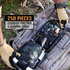 EVERLIT 250-Pc Survival First Aid Kit, IFAK Emergency Gear for Outdoor