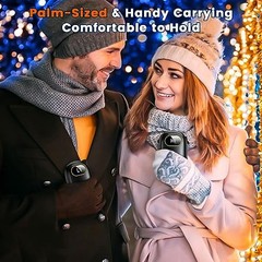 Electric Hand Warmers Rechargeable with Power Bank, LED Display, 2 Pack_Black