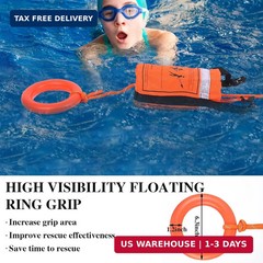 Water Rescue Throw Bag with Rope and 2 Emergency Whistles with Lanyard Emergency