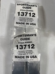 6 NEW Survival Blankets 54” X 84” USA Made