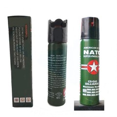 Mini Pepper Spray with Screw Lock – Maximum Strength with 10-12 ft Can, Black