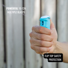 Police Magnum Personal Safety Alarm siren & Flip Top Pepper Spray Combo- Teal