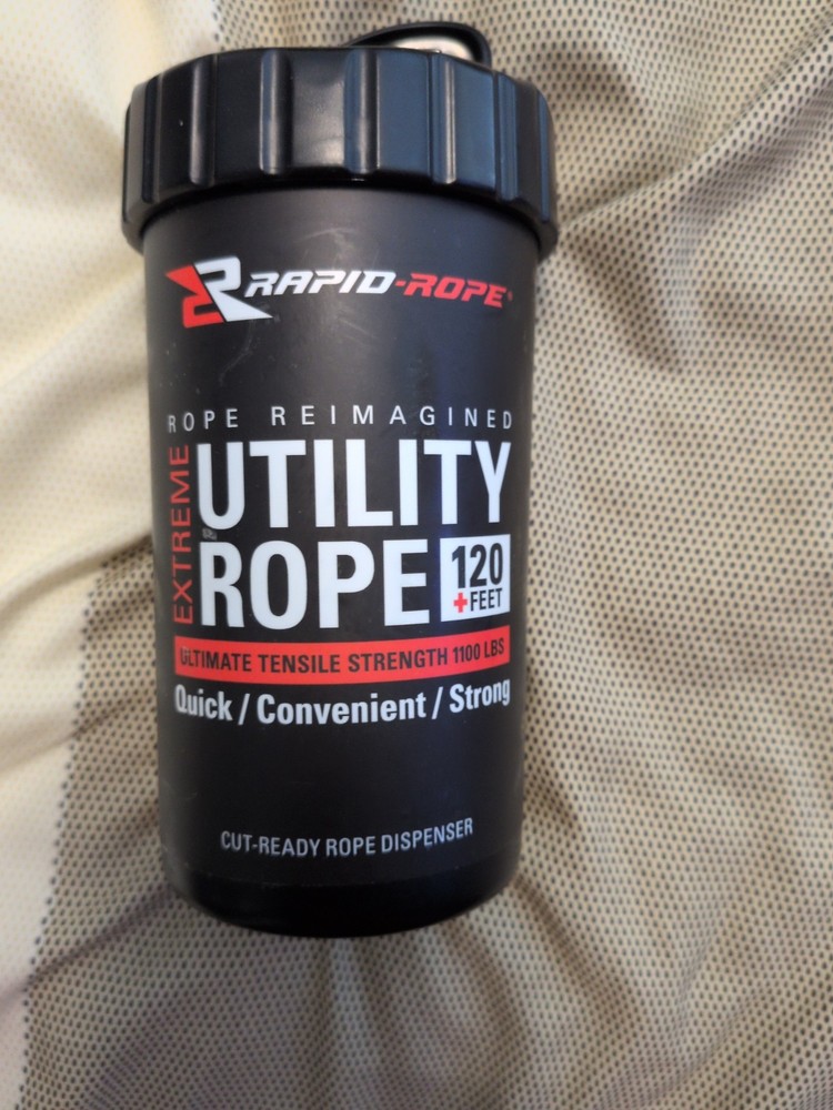 Rapid Rope Canister 120ft Tan Flat Tactical Paracord, Made in USA, 1100lb Tested
