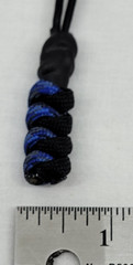 Paracord ~ Digi-Blue/Black ~ Zipper Pull/Knife Lanyards/Key Fob/Tool Keeper ~ 7
