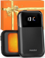 Rechargeable Hand Warmers 2 Pack, Electric Pocket 2Pack, Matte Black