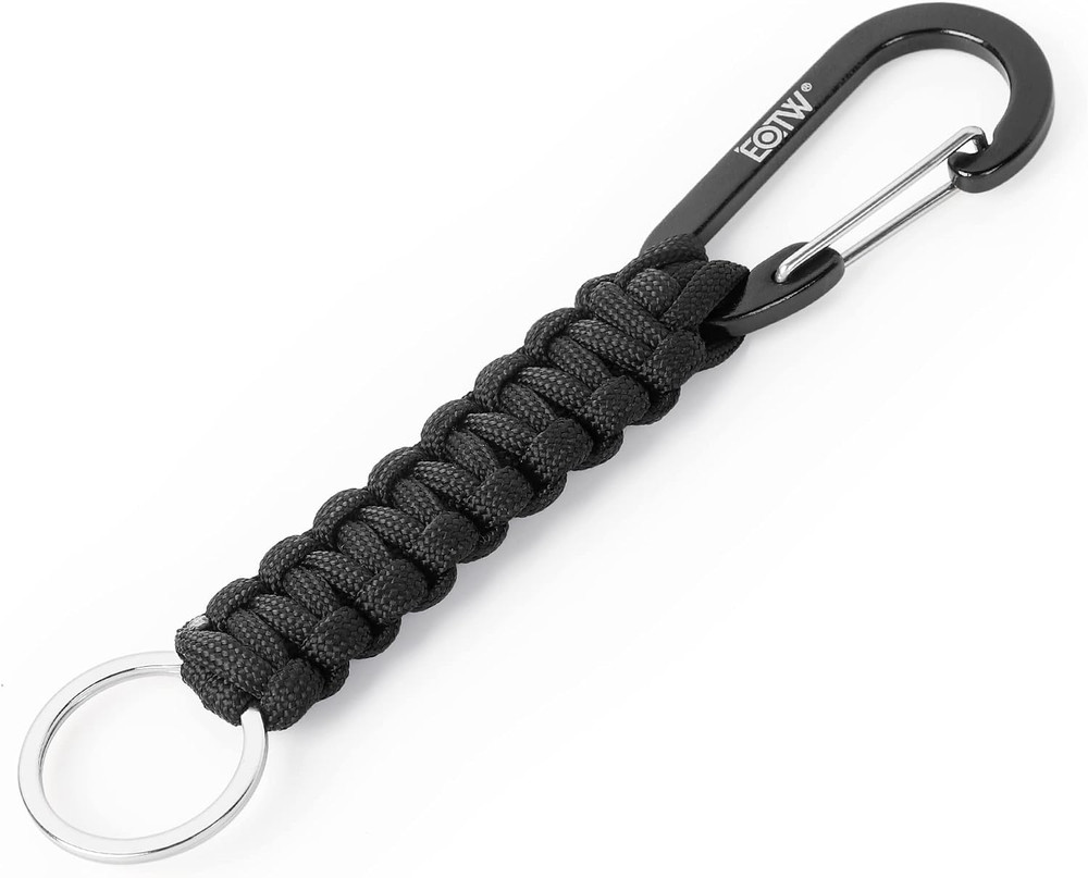 EOTW Carabiner Keychain,Paracord Keychain Small Aluminum Clip D Ring for Camping