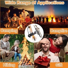 Fire Starter Survival Tool, Fire Starter Kit Includes Magnesium Rod, Steel