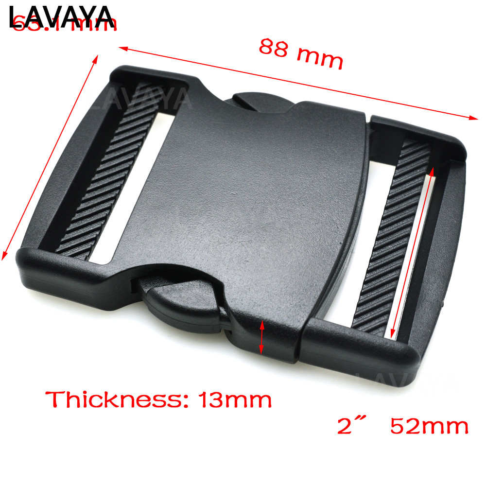 2″ Plastic Flat Side Release Buckles Adjustable Straps for Paracord Bracelets