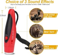 120dB Electronic Bear Horn to Scare Bears- Loud Air Horn for Safety Hiking Ca…