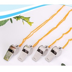 12 Pcs Whistle with Lanyard Emergency Keychain Outdoor Hiking Lifeguard