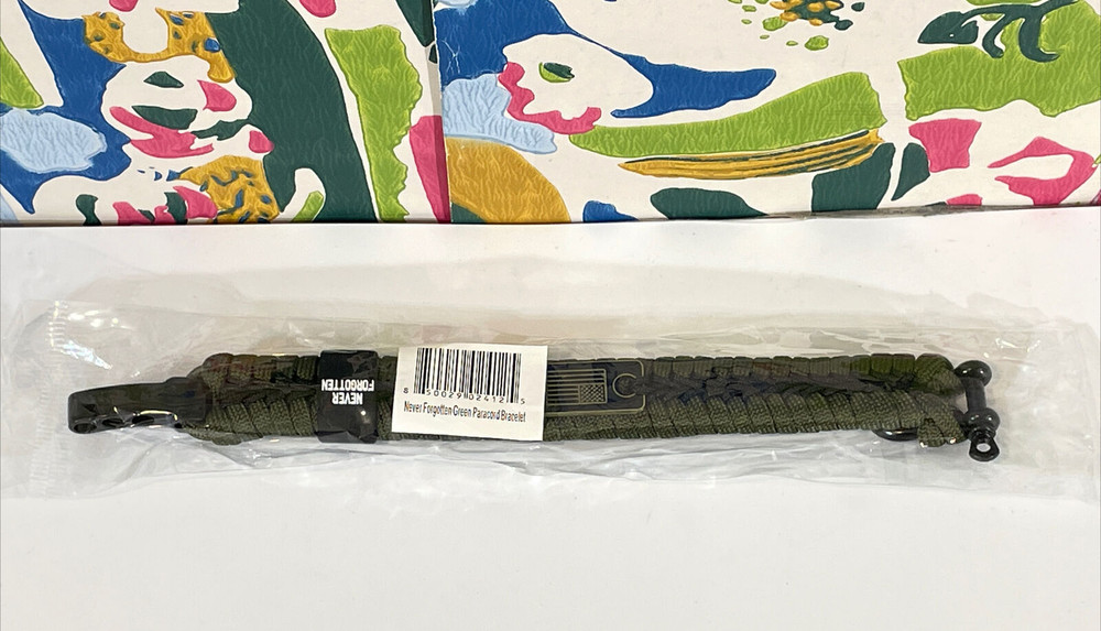 Hero Company Never Forgotten Paracord Bracelet Green Tactical Survival Bracelet