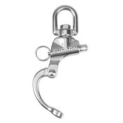 Marine Grade Quick Release Carabiner with Swivel(4-Pack), 2.75″ Corrosion-Res…