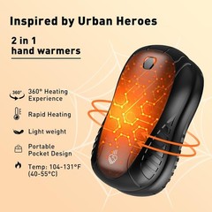 Hand Warmers Rechargeable 2 Pack,Upgraded Electric Portable Hand Warmers 6000mAh