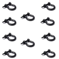 10 Pack 3/8″(10mm) Metal Bow Shackle for Emergency Survival Paracord Bracelet…
