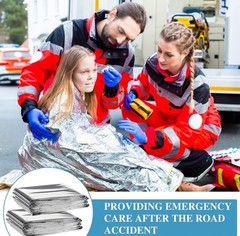 Macarrie Emergency Blanket 10 Pack Survival Thermal Silver Foil Reflective 51×83