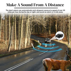 4PCS Deer Whistles for Car, Automotive Deer Warning Whistle Devices, Avoid Colli