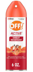 OFF! Active Insect Repellent, Sweat Resistant, Aerosol Spray – 6 oz.