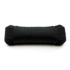 Paracord Type III High Tensile Reflective Tactical Rope Black 98 Ft