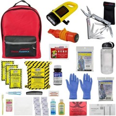 72 Hour Deluxe Emergency Kit 1-Person 3-Day Backpack First Aid Kit Survival