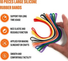 Large Rubber Bands Heavy Duty – Thick Wide Strong Extra Multicolor