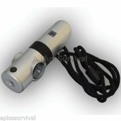 Lot of 12 – 7 in 1 Survival Whistle Compass Mirror ++++