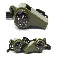 Outdoor Whistle Plastic Multifunctional 3-in-1 Whistle Survival Whistle Compass