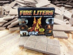 Fire Liters 10192 192 Pack Fireplace Firewood Charcoal BBQ Lighters – 3 Pack