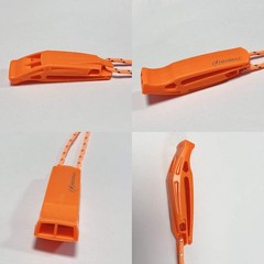 HEIMDALL Emergency Whistle with Lanyard for Safety Boating Orange-3 Pack