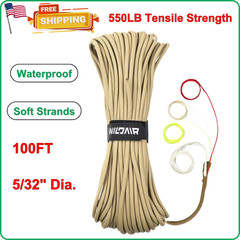 Survival Paracord Parachute Fire Cord Survival Ropes 4-in-1 Fire-Starter Tinder