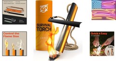 Fire Starter Survival Tool, All-in-One Flint and Steel Fire Starter Kit.