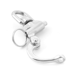 316 Stainless Steel Marine Swivel Shackle Saltwater Proof for Yacht Rigging 4PCS