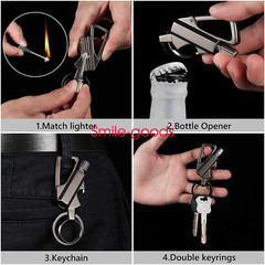 3 in 1 Outdoor Portable Permanent Match Lighter Striker Fire Starter Survival