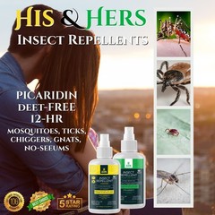 Picaridin Insect Repellent Spray; Scented & Unscented 4oz; 12-hr Protection