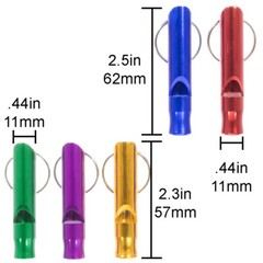Security Whistles – Emergency, Hiking, Camping, Survival – Various Colors