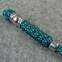 2 Pack Handmade 550 Paracord Knife Lanyard With Steel Beads / Knife Pendant