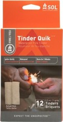 S.O.L. Survive Outdoors Longer Tinder Quick – 12 Pack