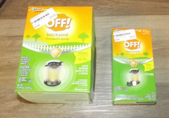 OF! Mosquito Refillable Lamp with Repellent Diffuser Candle + Extra Refills T120