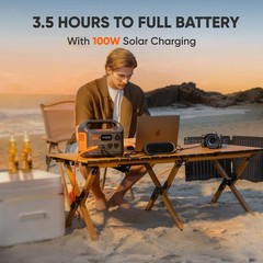 Portable Power Station Outdoors Camping Travel Battery (Solar Panel Optional)