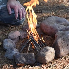 Campfire Fire Starter Tinder Sticks Firestarter Survival Gear Camping Essentials
