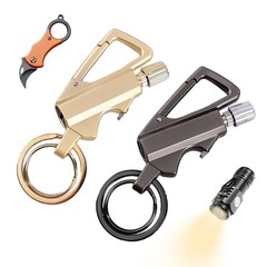 2 Pack Permanent Match Infinity Lighter with Multitool Keychain Bottle Opener…