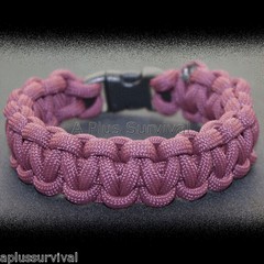 Burgundy Paracord Emergency Survival Rope Bracelet 9 Feet 7 Strand 550 LB